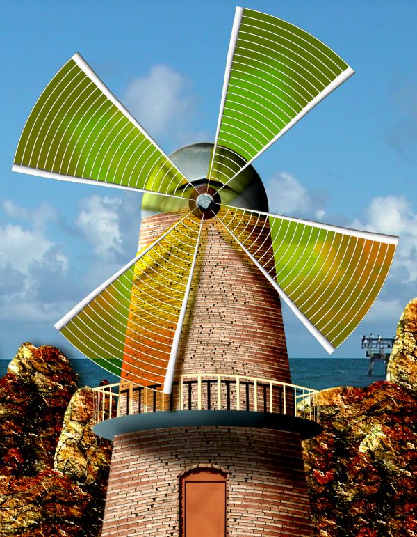 Cellophane Windmill
